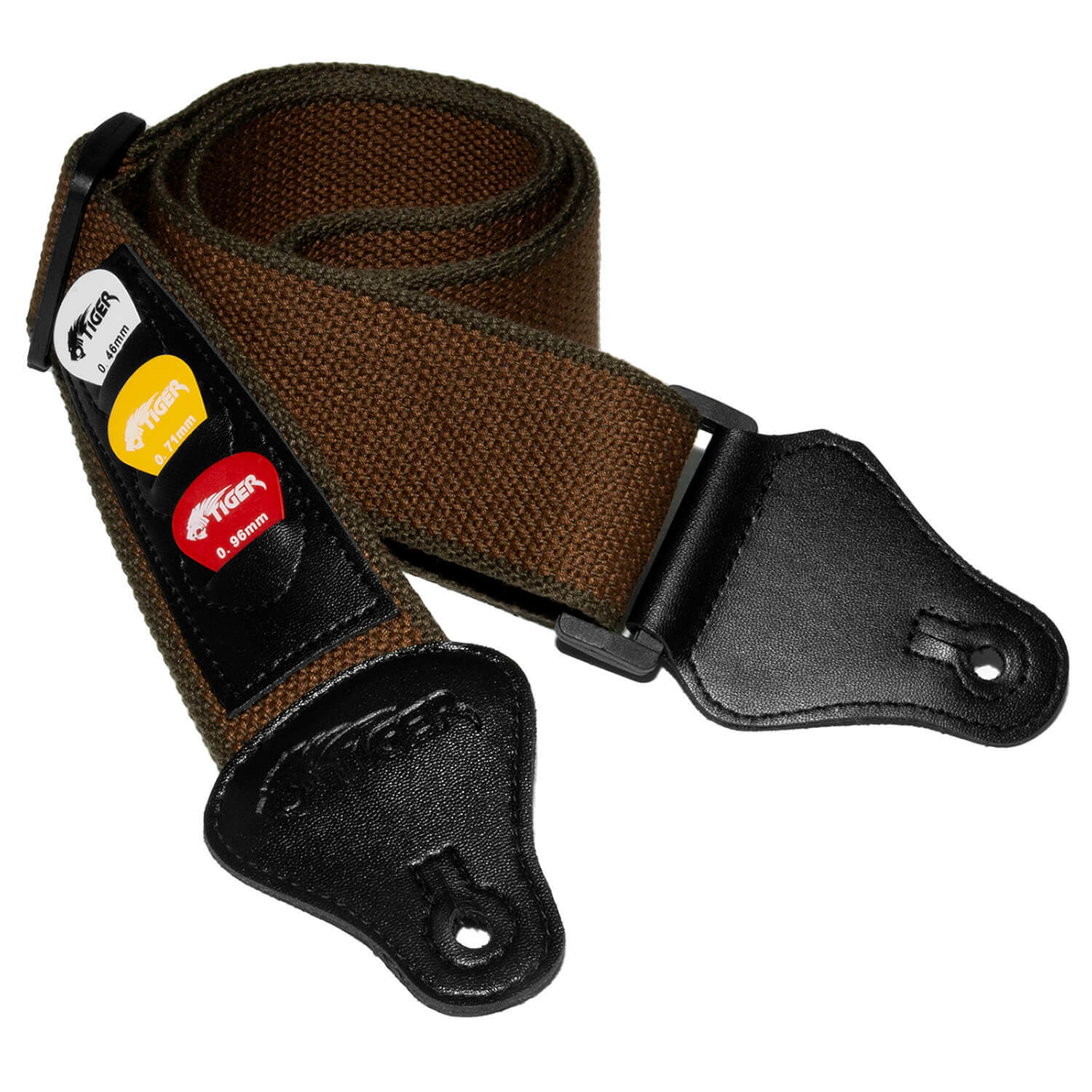 B&Q -  AcousticElectricClassic Guitar Strap With Pick Holders & Picks - Image 2