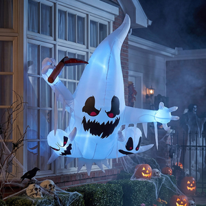Halloween Light Up Inflatable Ghost