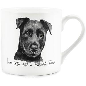 Patterdale Terrier Portrait Bone China Mug