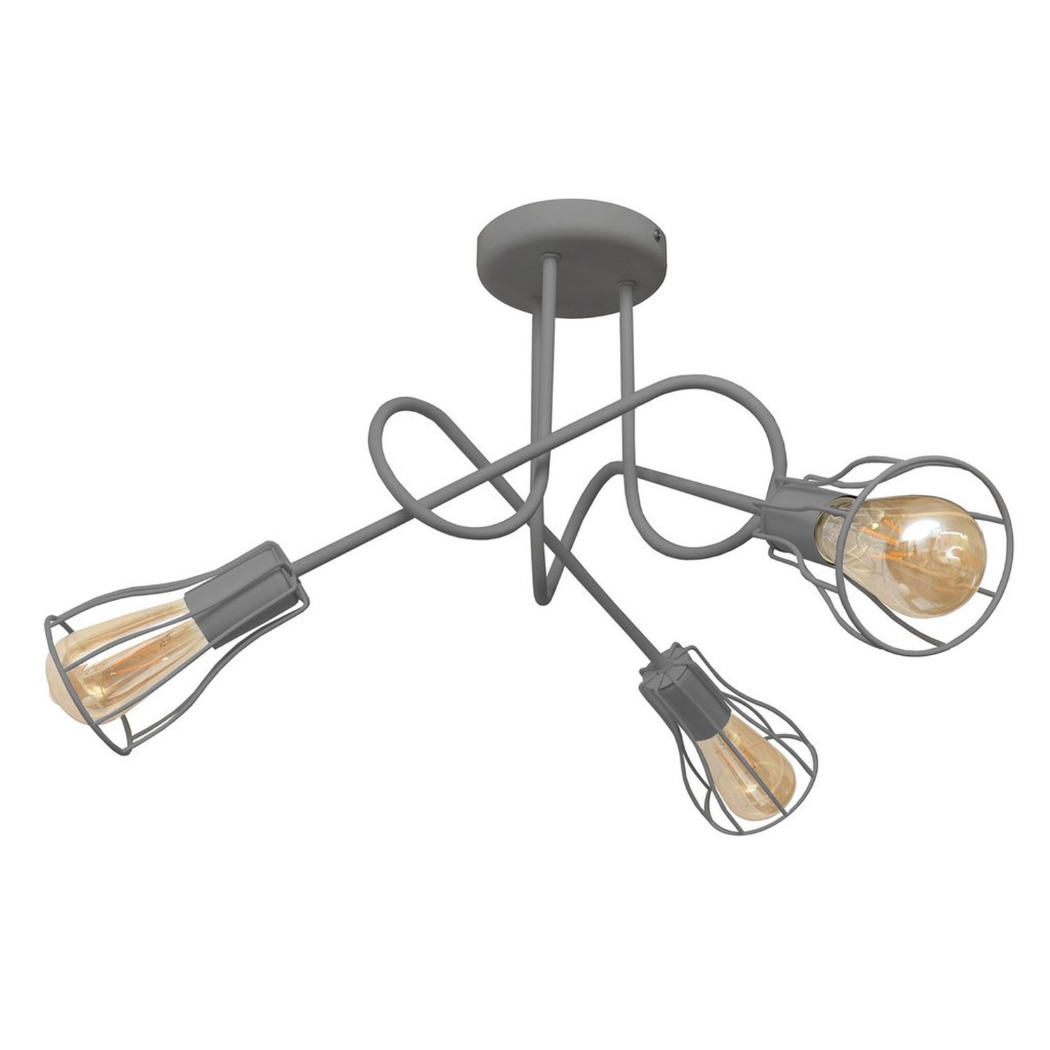 Helam Lighting Oxford Ceiling Light Grey