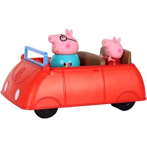 Peppa's Family Red Car with Sounds & 2 Figures Preschool Toy Set