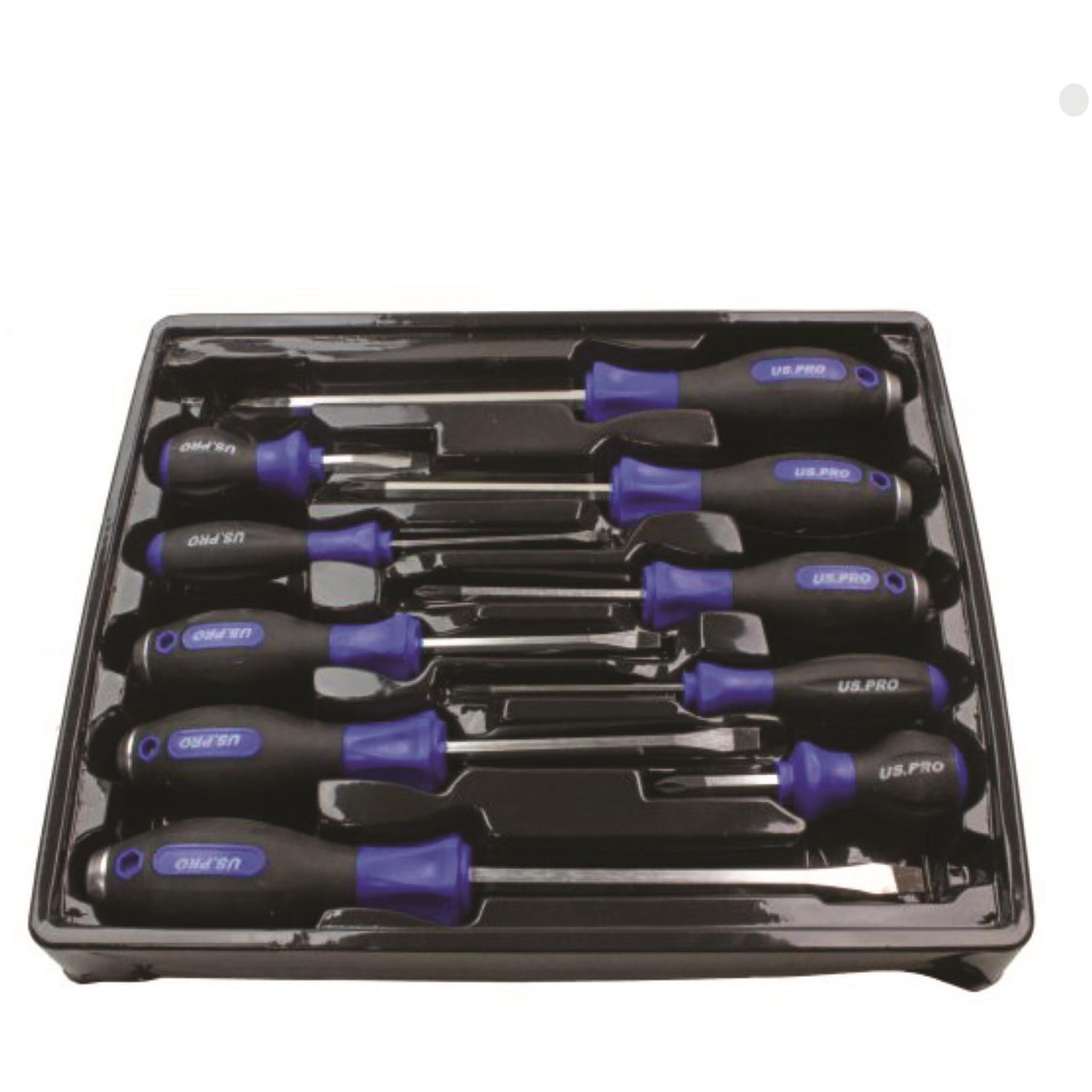US Pro 10 Piece Screwdriver Set Phillips and Slotted Magnetic Tip flat cross - Image 5