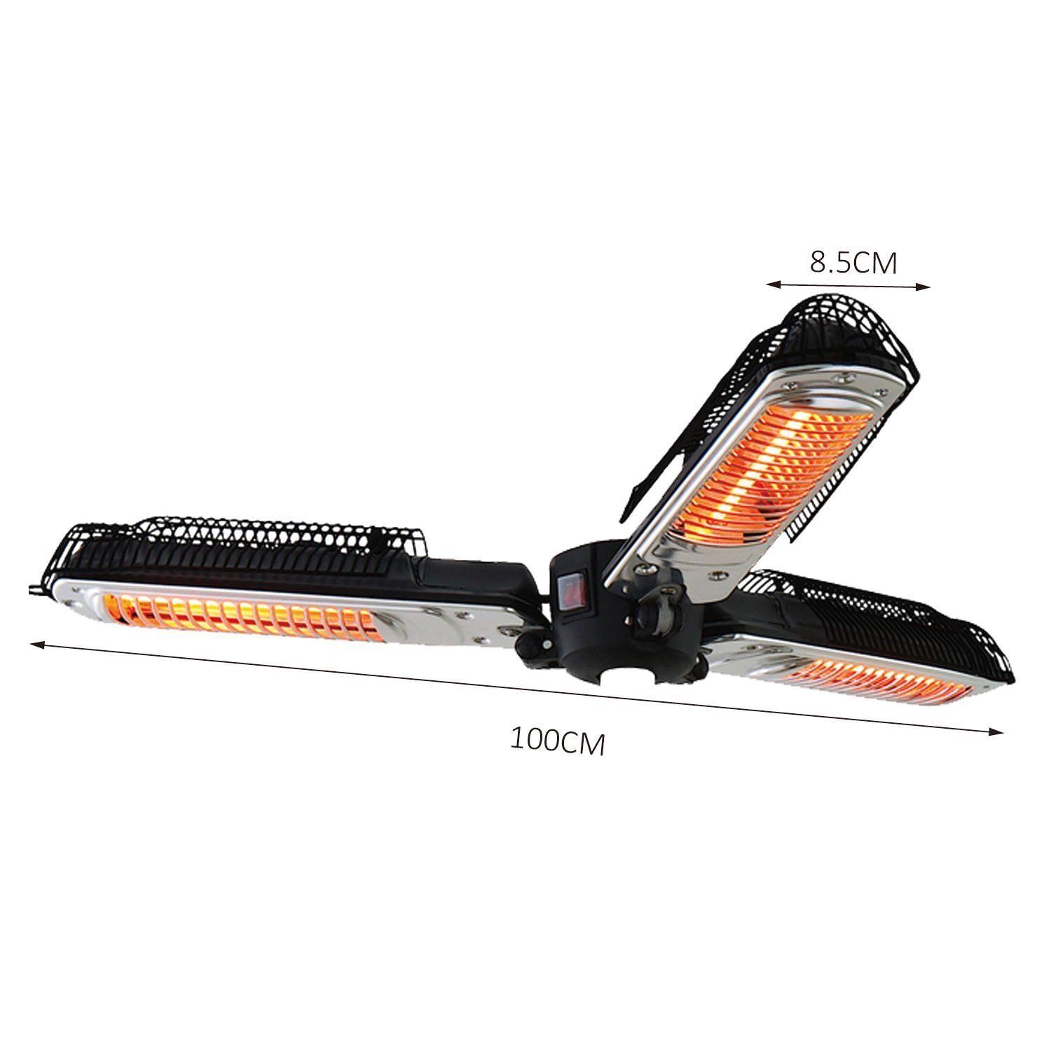 Electric Umbrella Parasol Mounted Infrared Heater