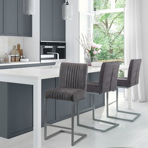 Set Of 2 Brooklyn Barstools - Charcoal Grey
