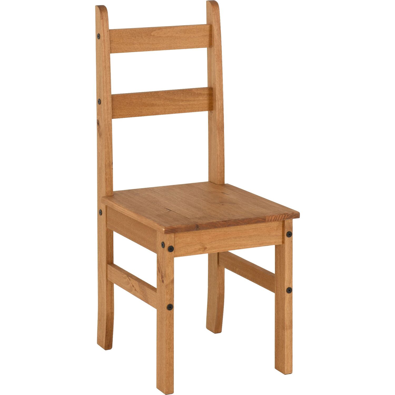Corona Dining Set Table And Four Chairs - Distressed Waxed Pine
