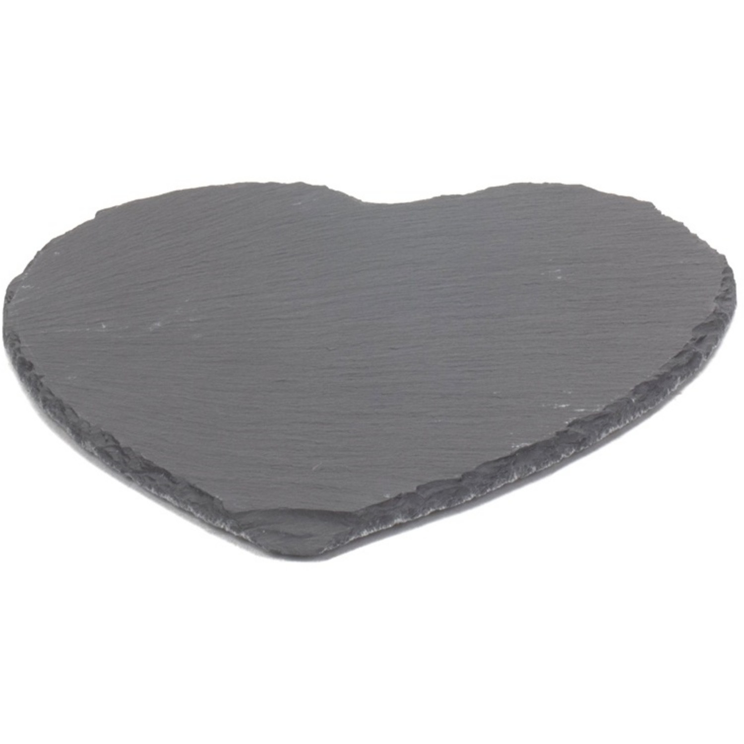 Heart-Shaped Slate Cheese Board - Grey