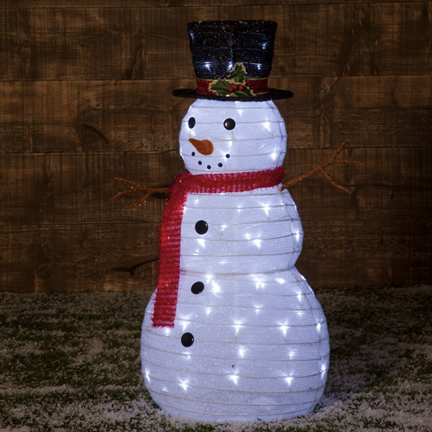 90cm Outdoor Pop-up Christmas Snowman Figure - White