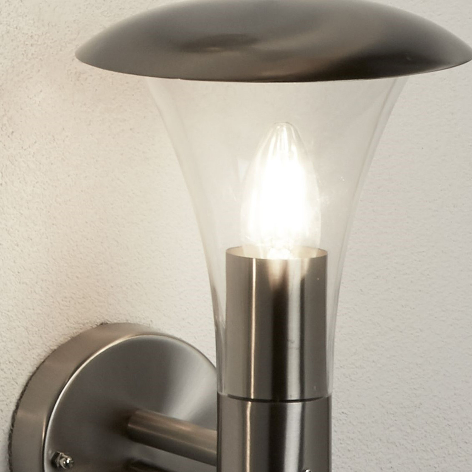 Guardian Sensor Outdoor Wall Lantern - Silver