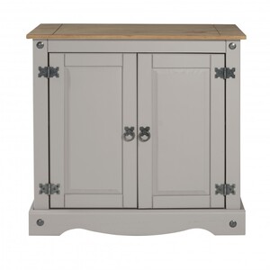 Corona 2 Door Cupboard Small Sideboard Cabinet Solid Wood Pine Wooden