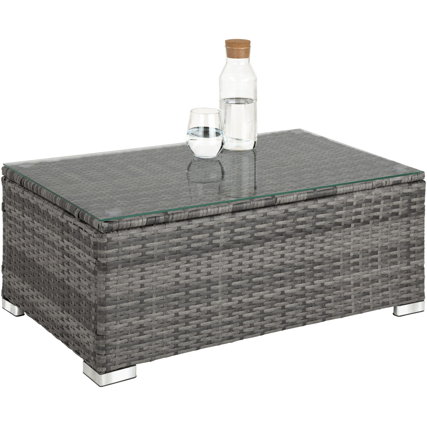 Rattan Garden Furniture Set Lounge Florence - Grey