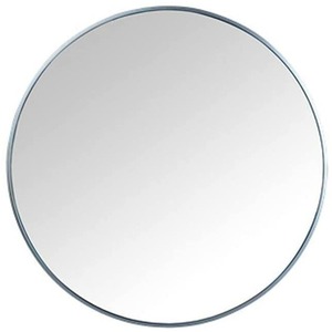 Silver Round Aluminium Frame Wall Mounted Mirror