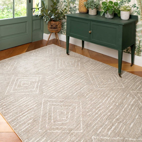 Diamond Pattern Moroccan Berber Area Rug