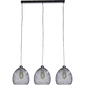 Novo 3 Way Brushed Chrome Ceiling Light Low Hanging Pendant