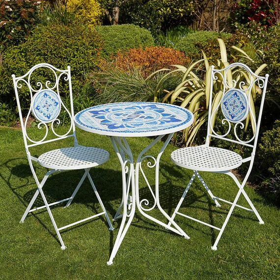 Home Source Fenton Outdoor Garden Patio Bistro Set 
