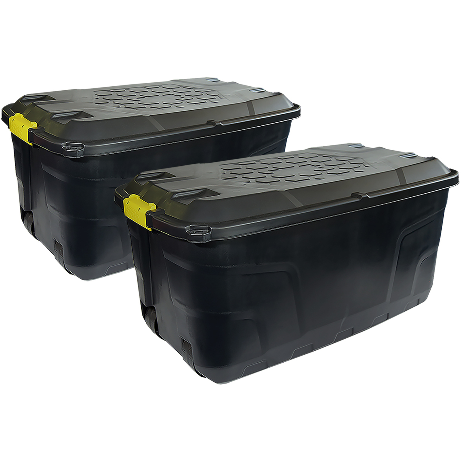 145L Strata Aufbewahrungsbox, Robuster Kofferraum Mit Roten Griffen