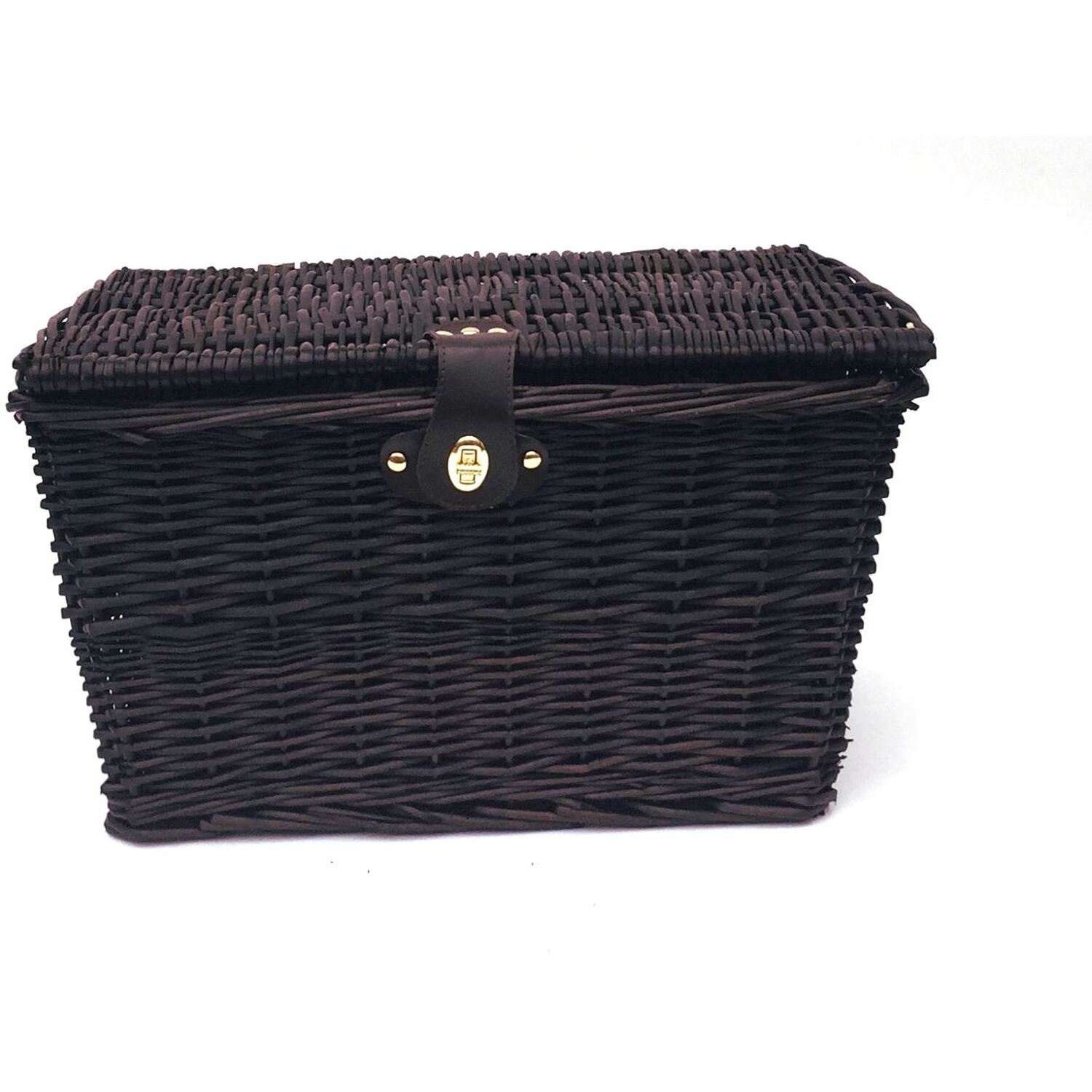 Image of Picnic Hamper Lidded Basket with Latch&hellip;
