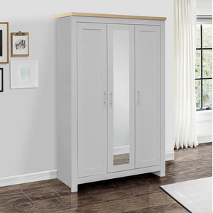 Three Door Wardrobe with Mirror Birlea Highgate