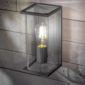 ADRIANA E27 Outdoor Wall Light Lantern Clear Diffuser IP54
