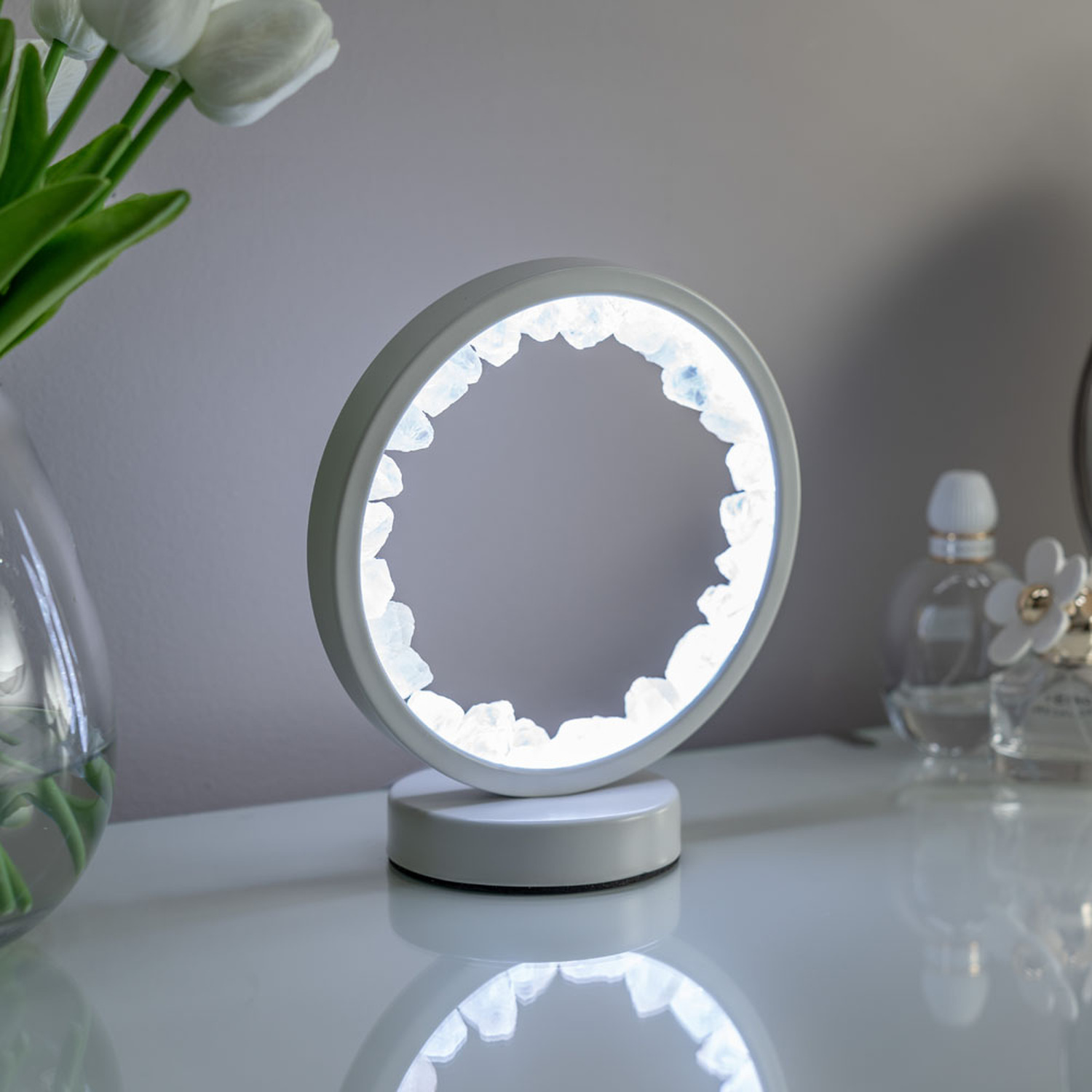 Image of Natural Crystal Health Wellness Table Lamp&hellip;