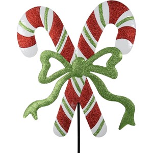 Glitter Candy Cane Stake