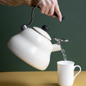 La Cafetire Induction-Safe Enamel Stovetop Kettle