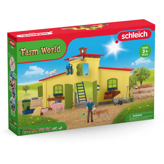 Schleich Farm World Large Farm with Animals and Accessories