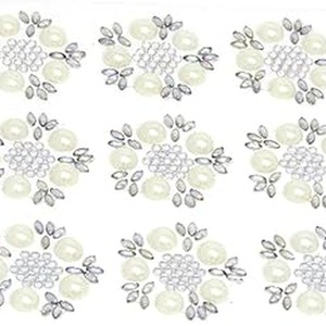 Pack of 12 Flower AB Pearls