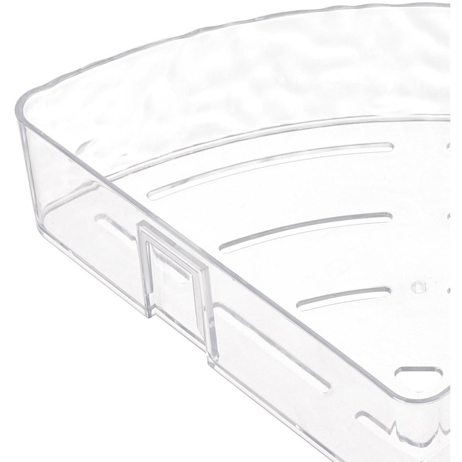 Wall Mounted Corner Shower Caddy - Transparent