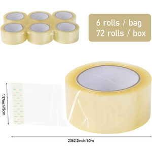 6 Rolls Packaging Tapes