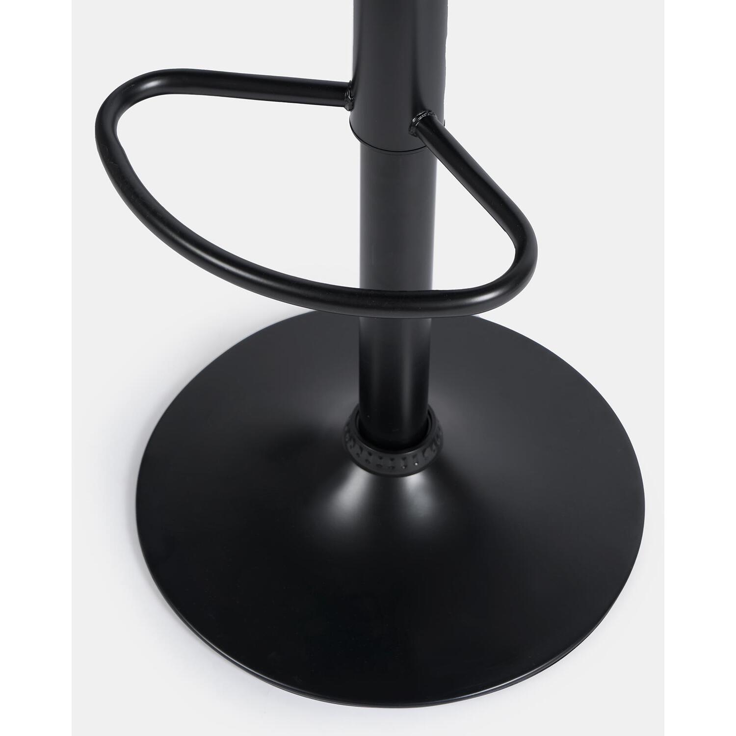 VECELO Set Of 2 Velvet Bar Stools – Adjustable Swivel Counter Height With Back