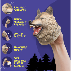 Wild Thingz Hand Puppet Wolf