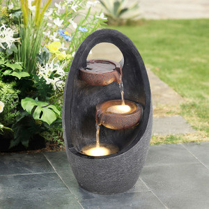 Electric Creative Egg Shape Water Feature Fountain