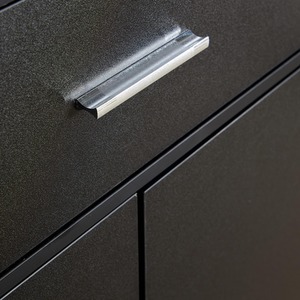 Black Home Source Novara 2 Door Shoe Storage Cabinet shot 6779976