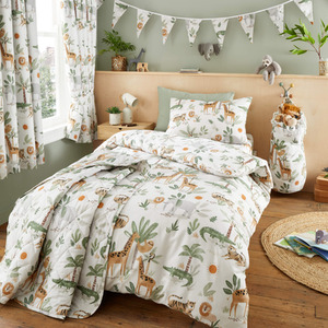Jungle Safari Kids Bedding Duvet Cover Set
