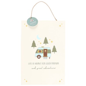 Good Friends and Great Adventures Hanging Sign