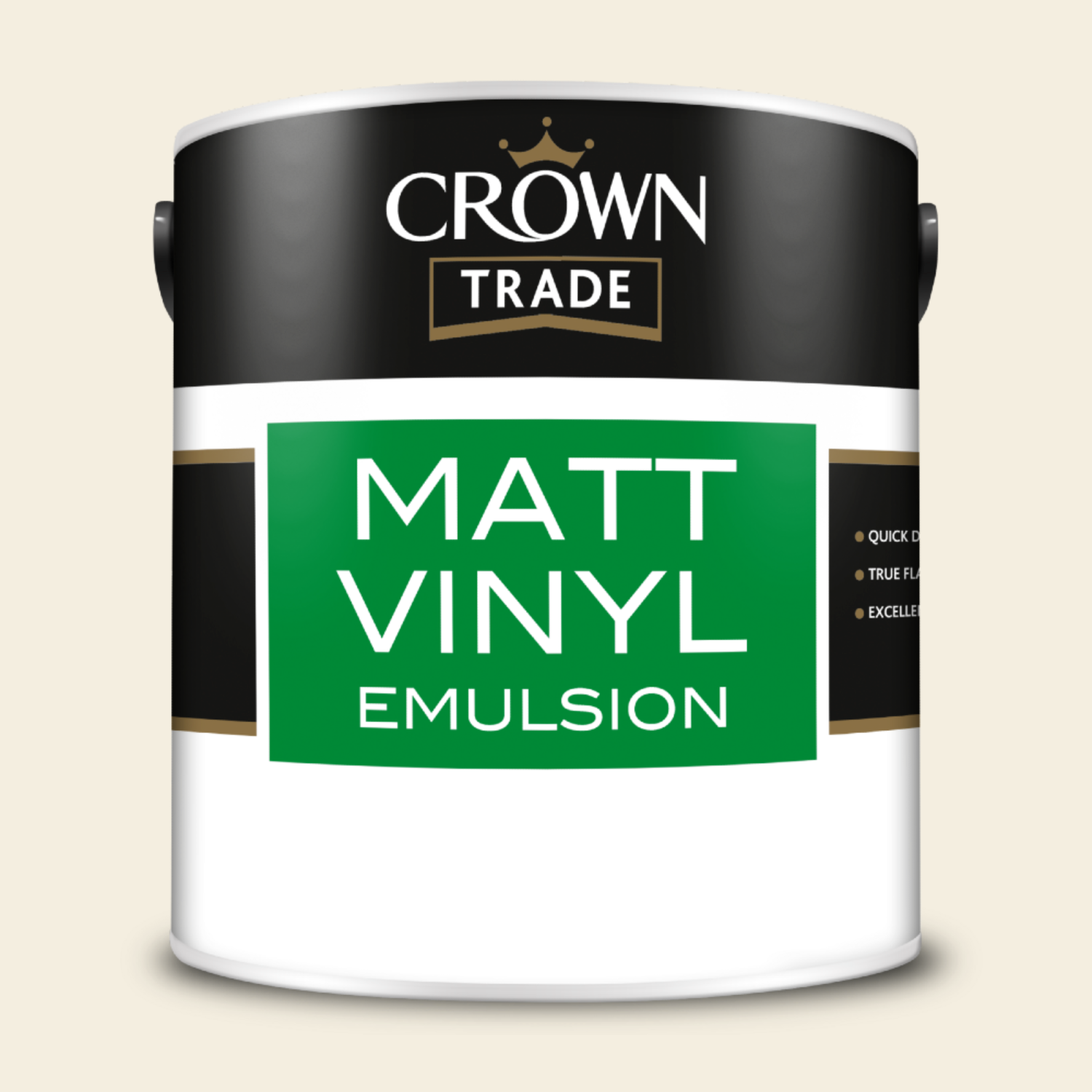 Crown Trade Vinyl Matt Mixed Colour - Cream White  / 2.5l