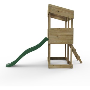 Standard / 222cm Wooden Lookout Tower Playhouse with 6ft Slide shot 7757013
