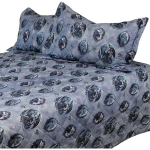 Protector Of Magic Throw Over Bedspread Set Unicorns Dragons