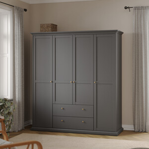 Jonas & James Belleville Wardrobe With Four Doors & Two Drawer