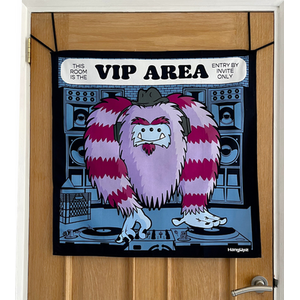 HANGUPZ Kid's Bedroom Door-Hang 'VIP Area' Fun Sign Large Original Decoration