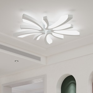 Unique V-Shaped Surrounding Frame LED Semi-Flush Ceiling Light