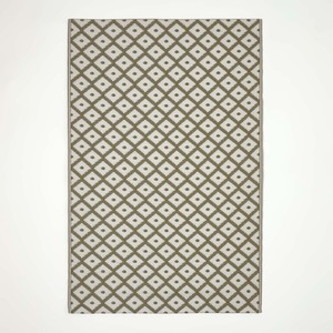 Olive Green / 180cm Homescapes Outdoor Rug Luxury Waterproof Reversible, Green May Geometric shot 9732520