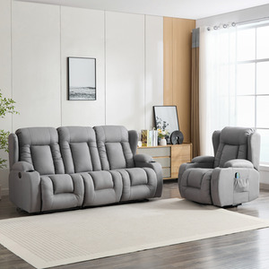 Caesar 1 and 3 Seater Technology Fabric Electric Recliner Sofa Set