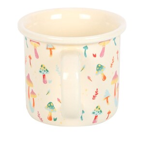 Funky Fungi Mushroom Print Ceramic Mug 350Ml