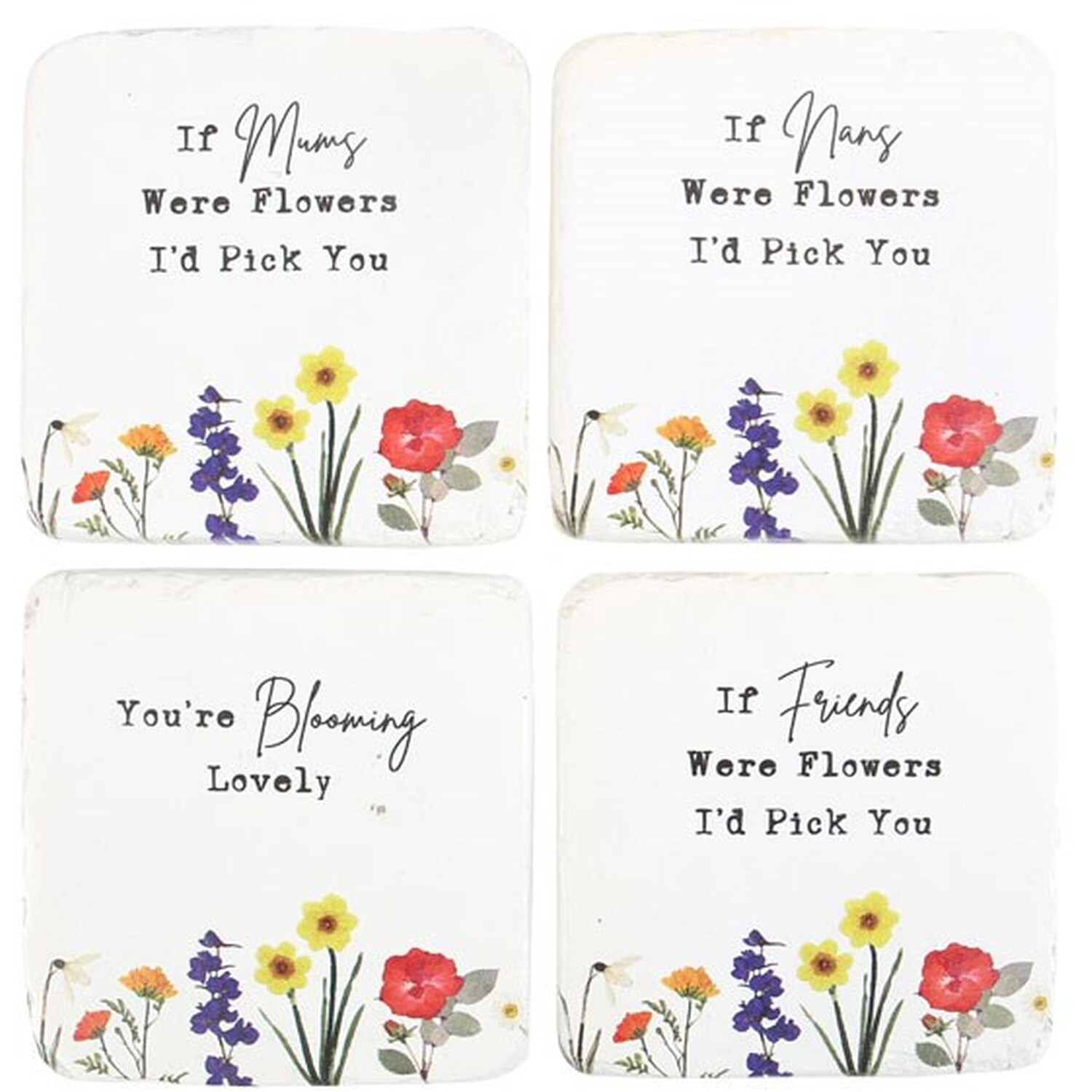 Image of Wildflower Coaster Set 24 Floral Designs&hellip;