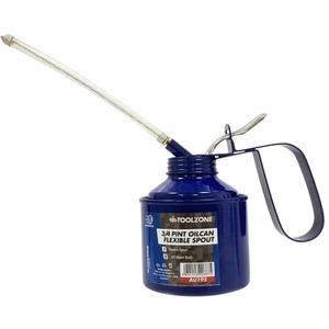 Oil Can with Flexible Spout and Thumb Pump