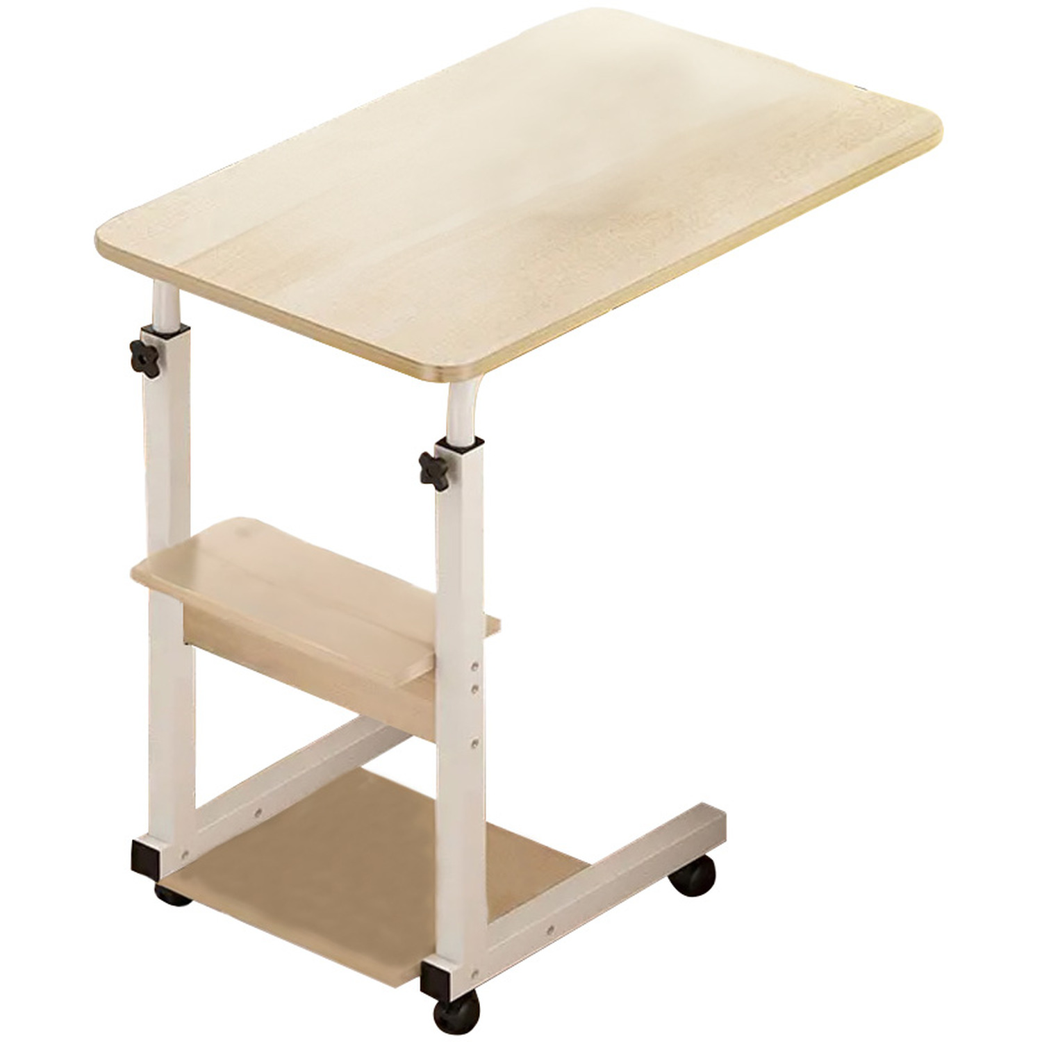 Height Adjustable Mobile Overbed Desk
