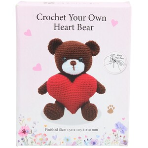 Crochet Your Own Heart Bear Kit