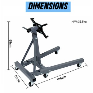Grey SwitZer 2000lbs Engine Stand Gearbox Support Heavy Duty shot 11445664