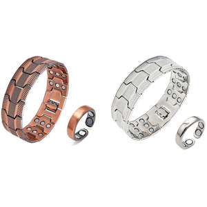 Vintage Copper Magnetic Bracelets And Rings